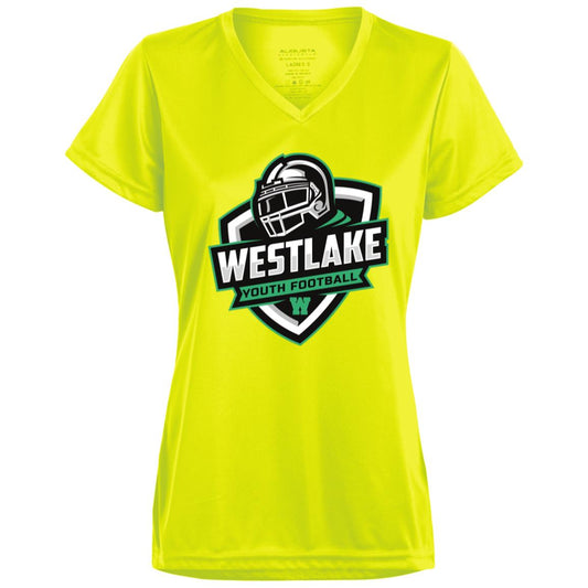 1790 Ladies’ Moisture-Wicking V-Neck Tee