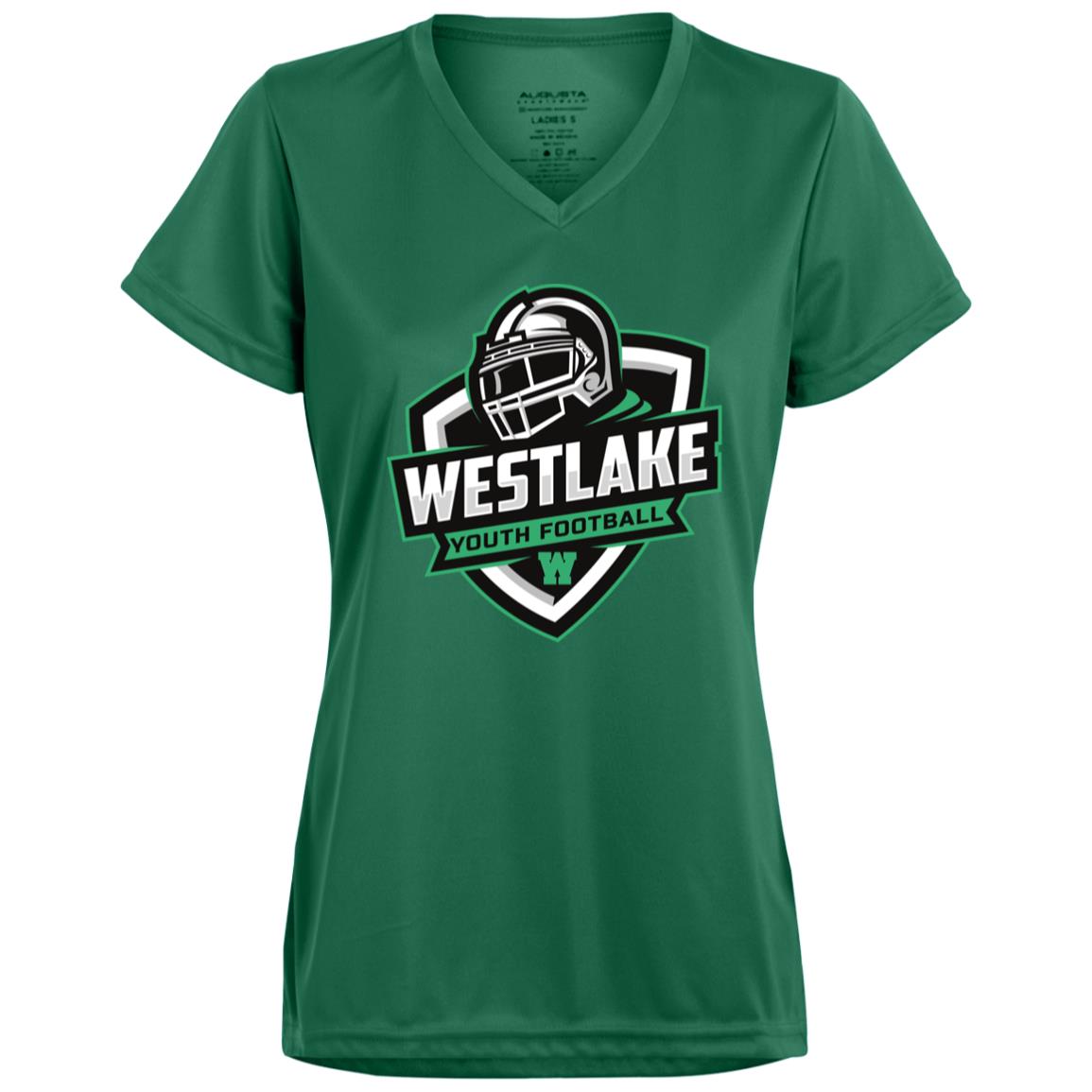 1790 Ladies’ Moisture-Wicking V-Neck Tee
