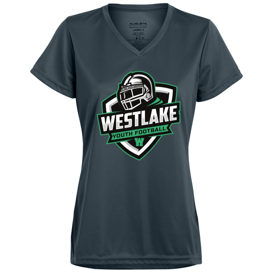 1790 Ladies’ Moisture-Wicking V-Neck Tee