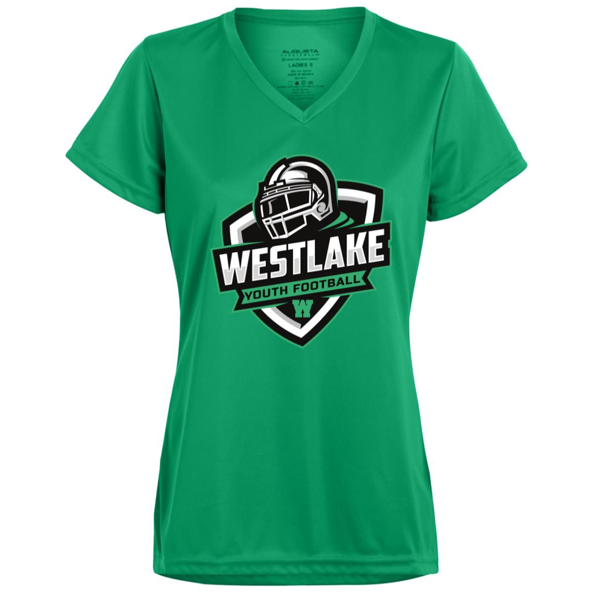 1790 Ladies’ Moisture-Wicking V-Neck Tee